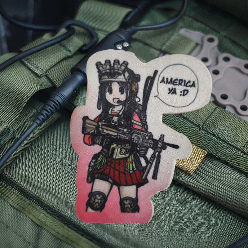Funny Army Anime Girl Meme Patch