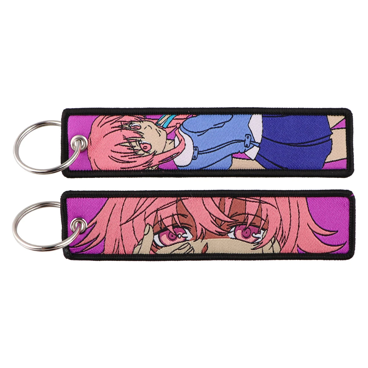 Llavero de anime bordado