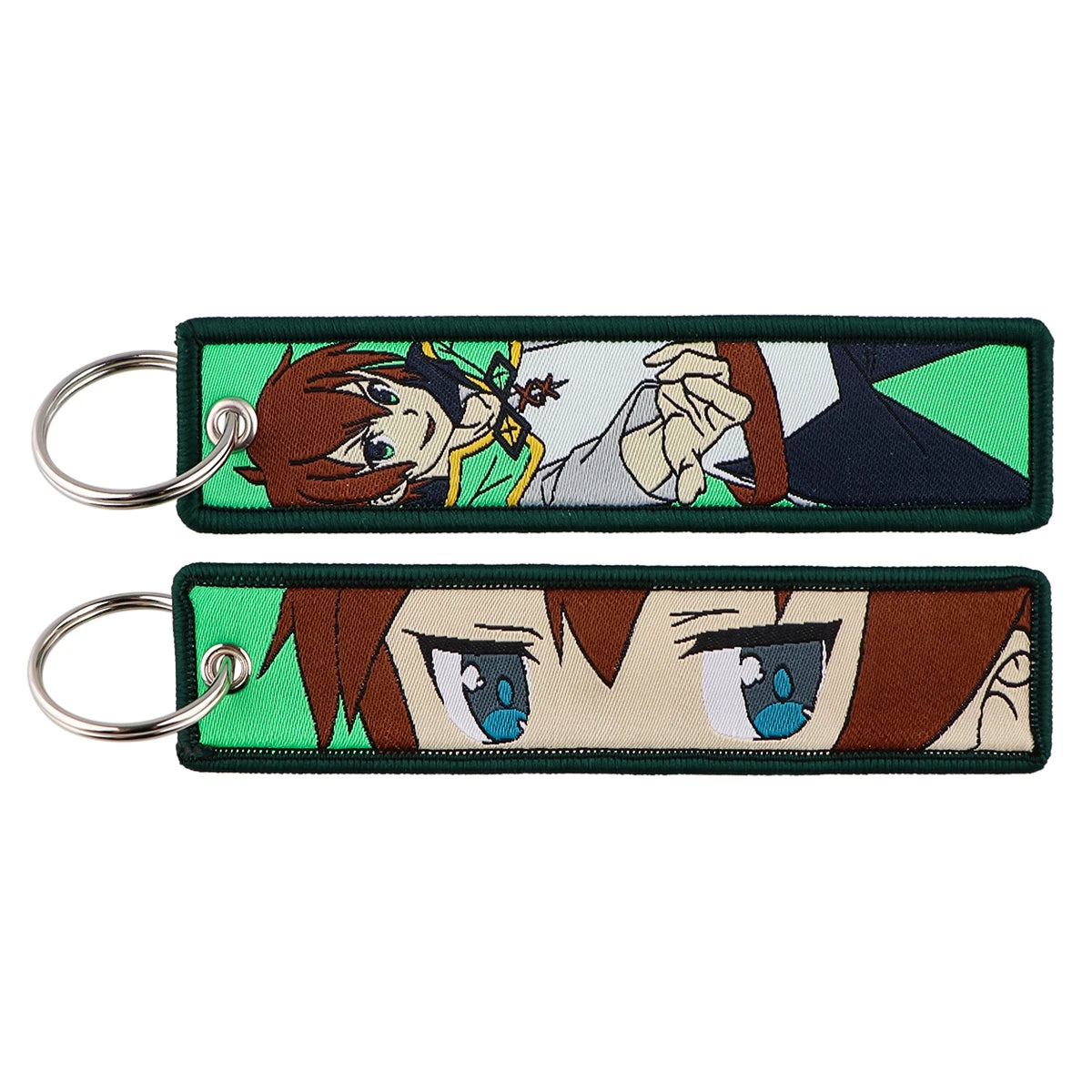 Llavero de anime bordado