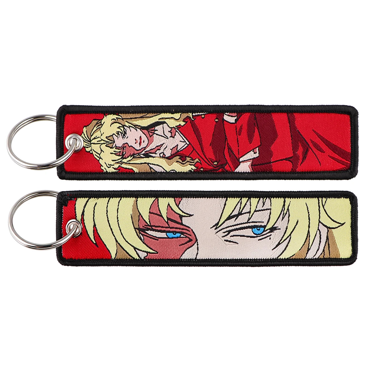 Llavero de anime bordado
