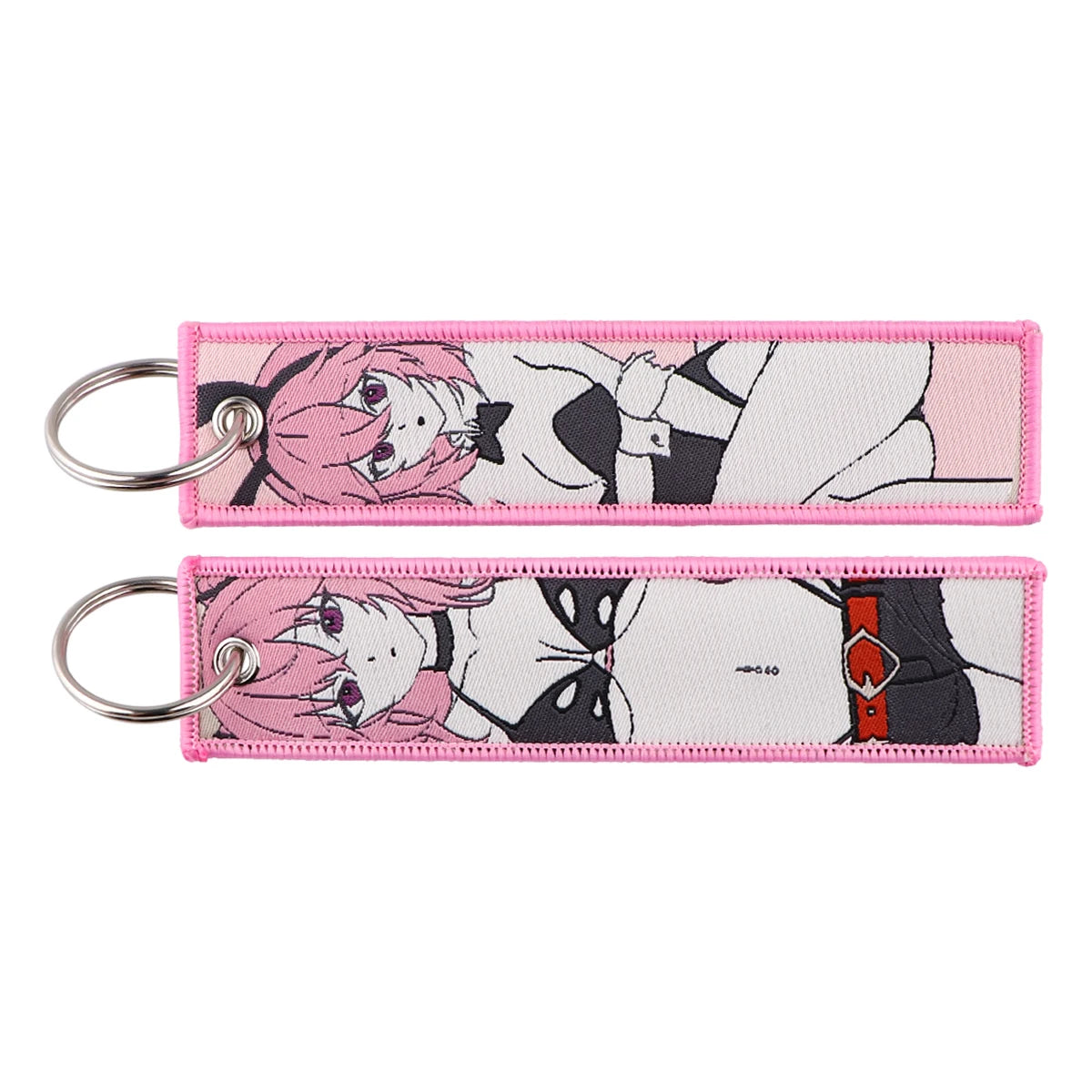 Llavero de anime bordado