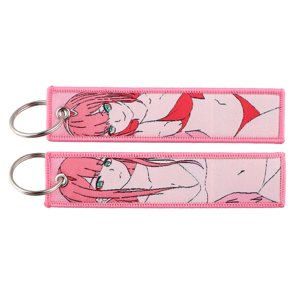 Llavero de anime bordado