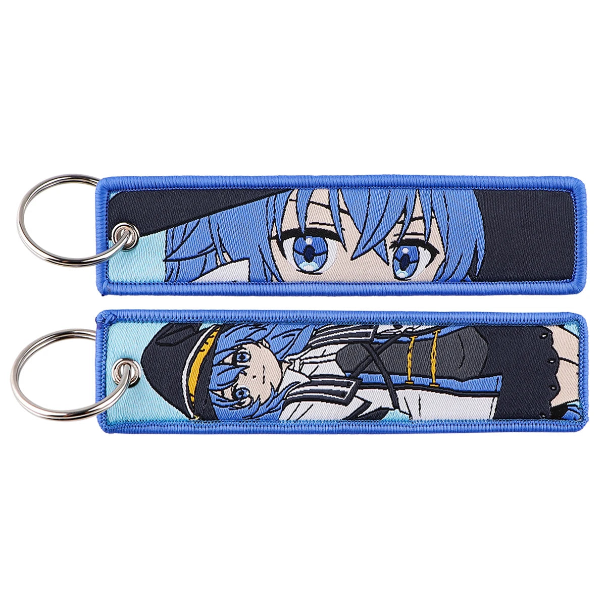 Llavero de anime bordado