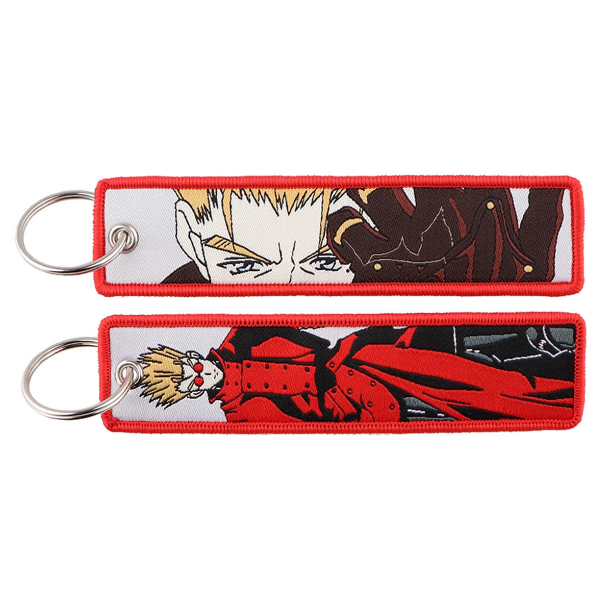 Llavero de anime bordado