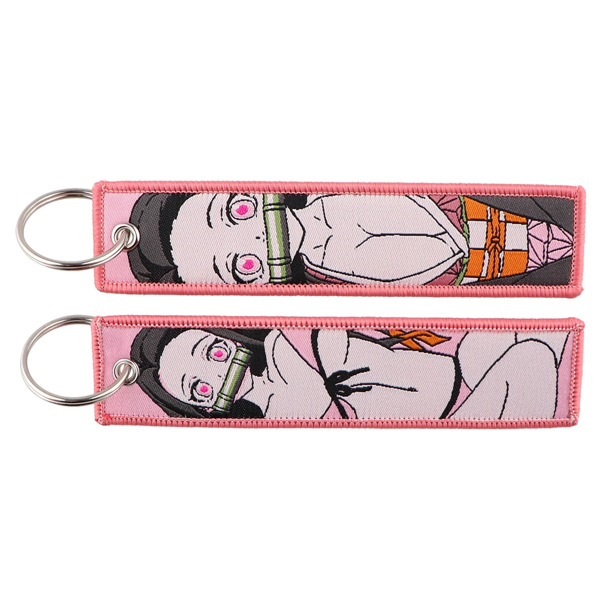Llavero de anime bordado