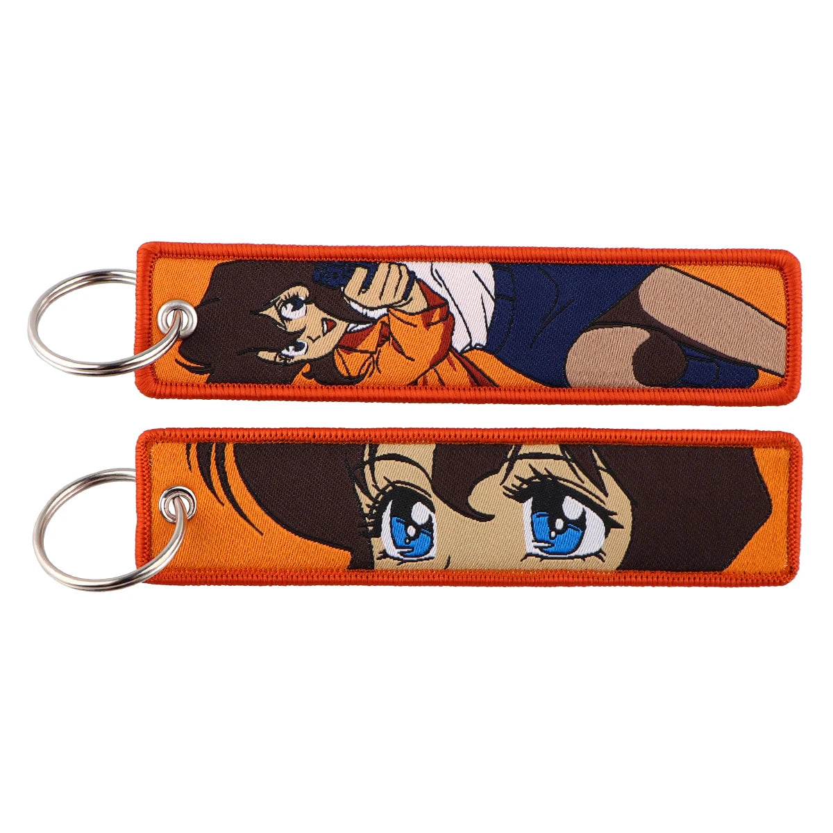 Llavero de anime bordado