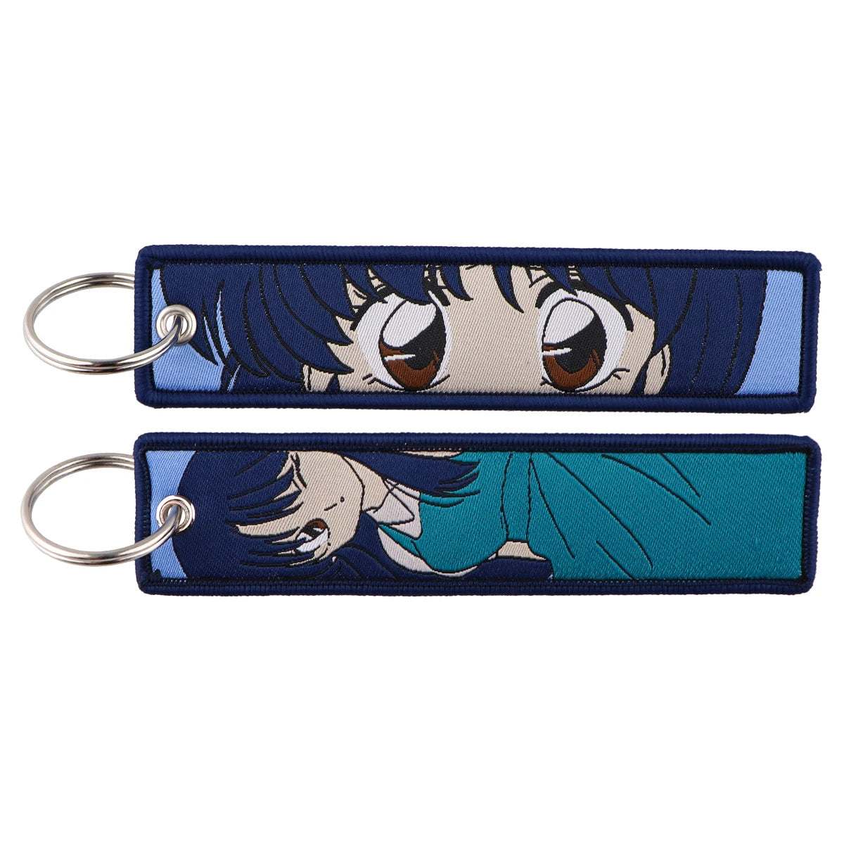 Llavero de anime bordado