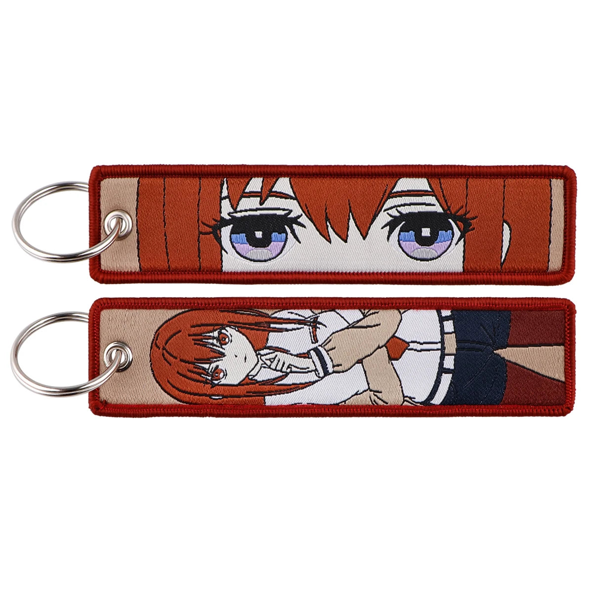 Llavero de anime bordado