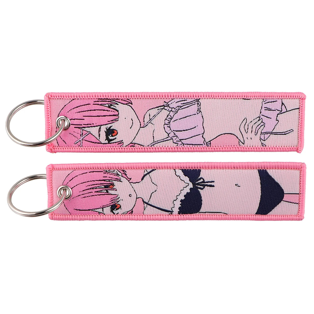 Llavero de anime bordado