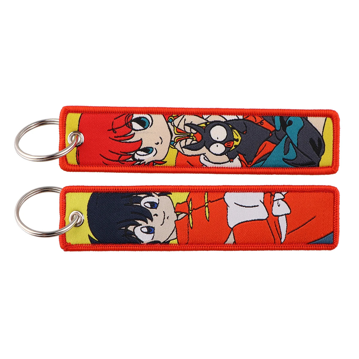 Llavero de anime bordado