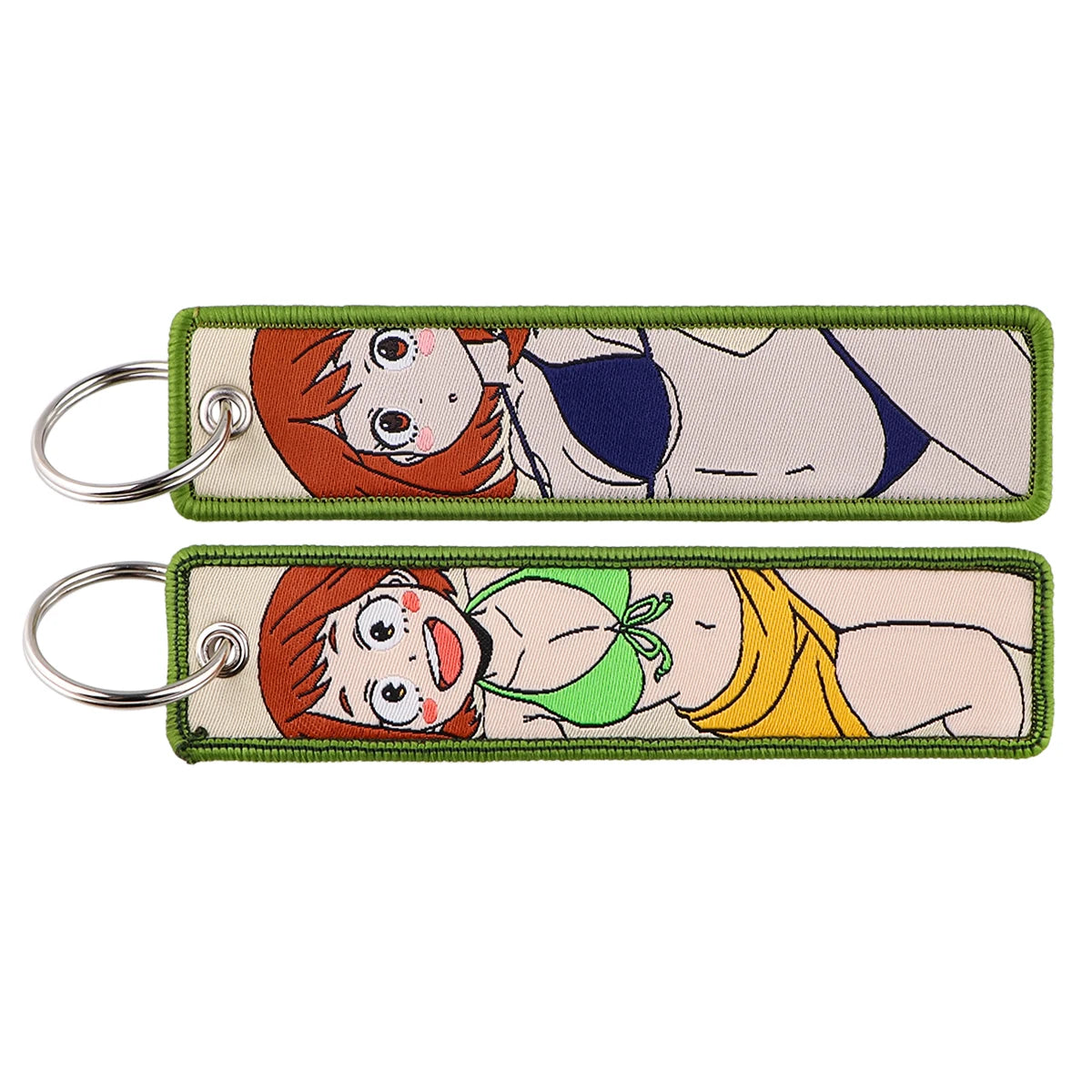 Llavero de anime bordado