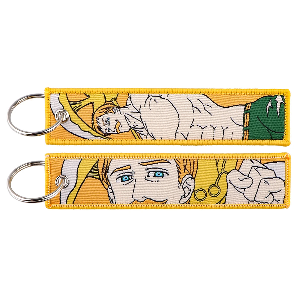 Llavero de anime bordado