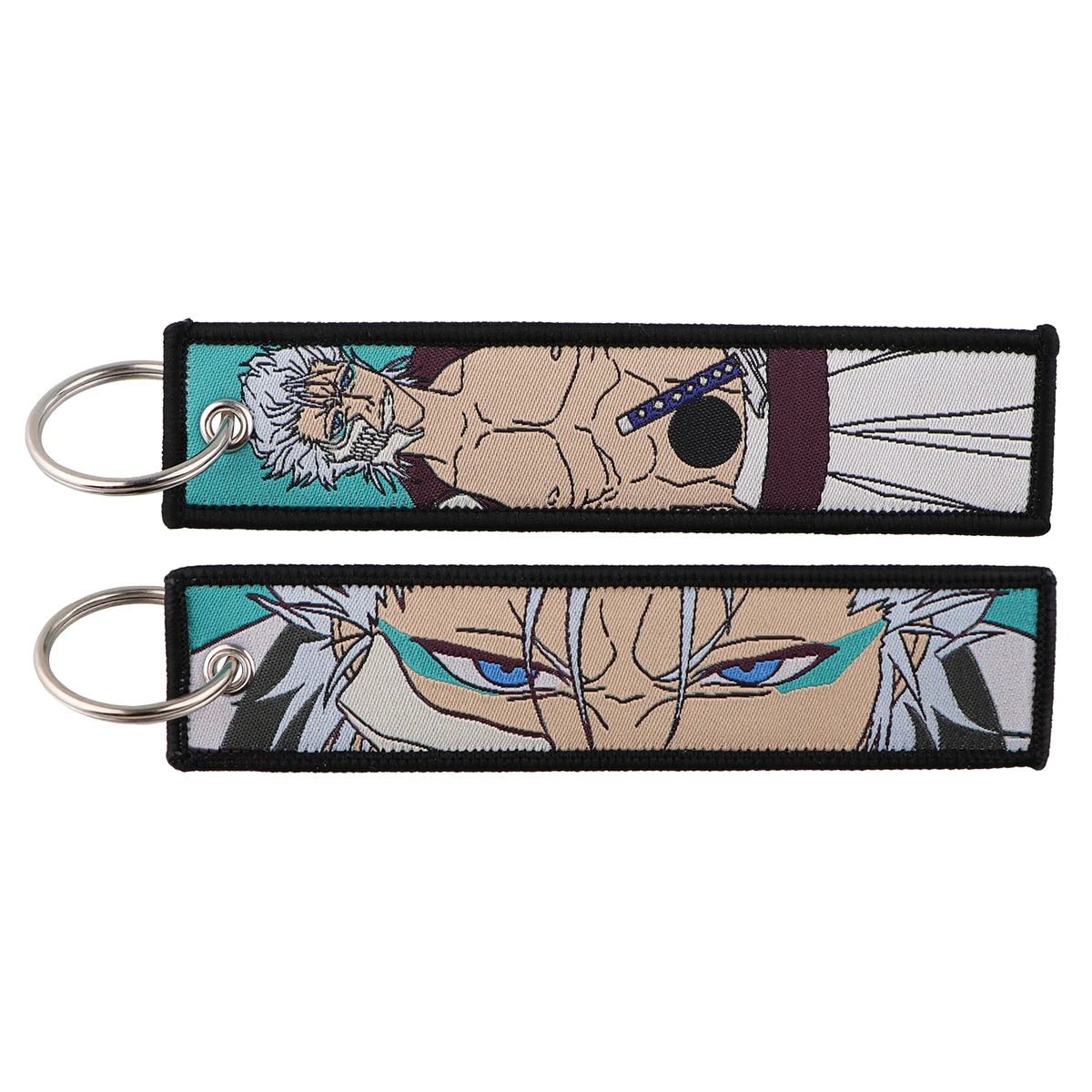 Llavero de anime bordado