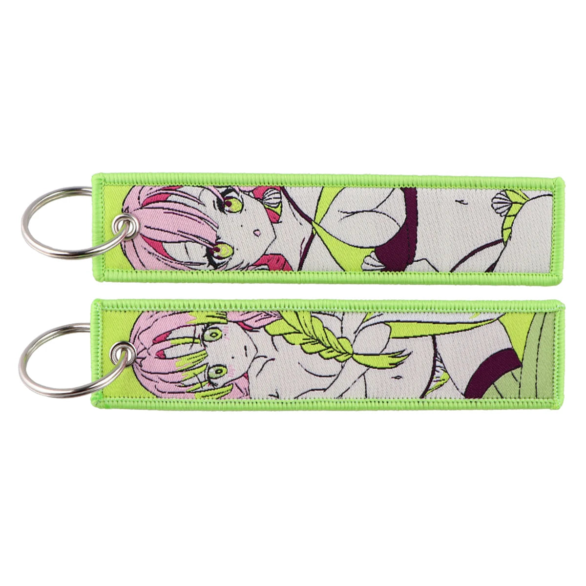 Llavero de anime bordado