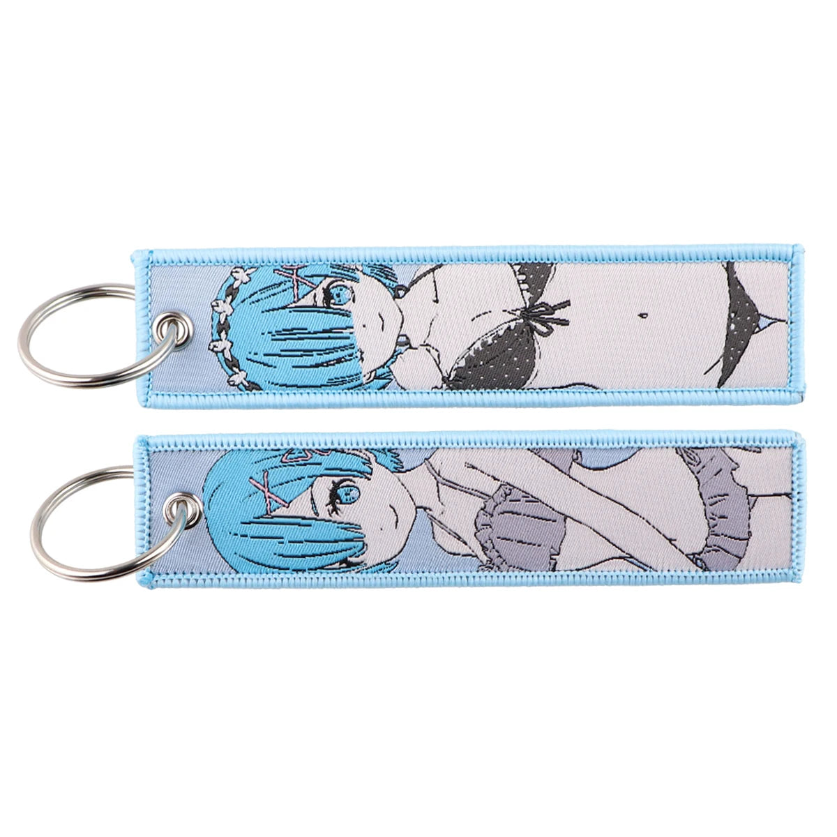 Llavero de anime bordado