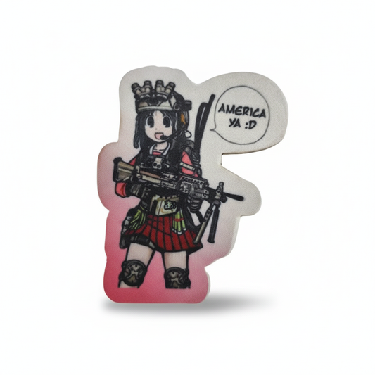 Funny Army Anime Girl Meme Patch